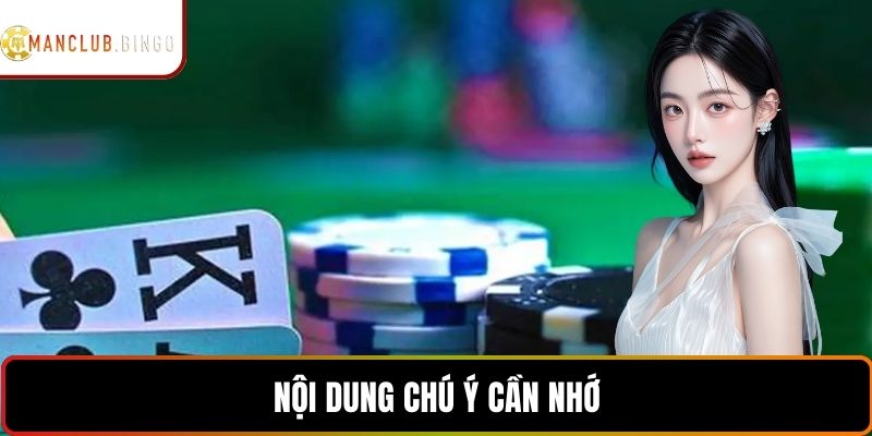 Nội dung chú ý cần nhớ