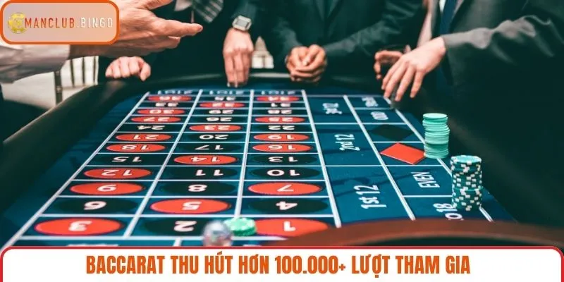 Baccarat thu hút hơn 100.000+ lượt tham gia